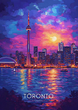 Toronto Skyline at Sunset