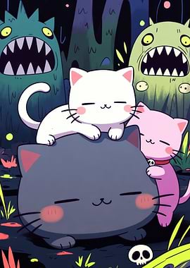 Cute Cats and Monsters