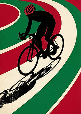 Cyclist on a Track