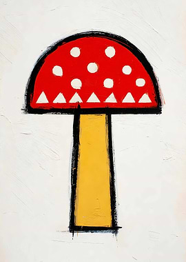 Mushroom with White Dots