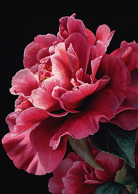 Vibrant Pink Camellia Flower