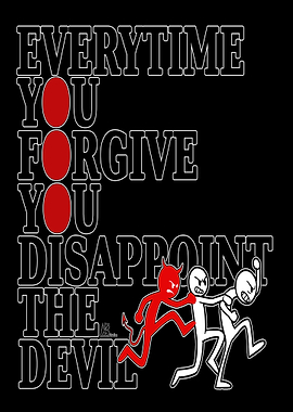 Disappoint the Devil Text Art