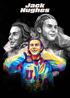 Jack Hughes Pop Art Portrait