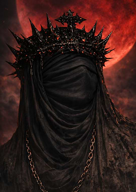 Dark King with Fiery Crown