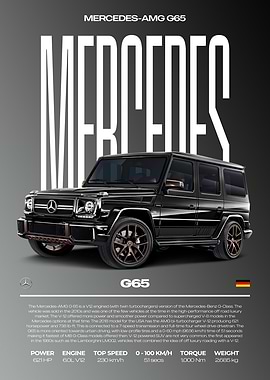 Mercedes-AMG G65 Car Poster