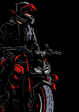 Rider on a Motorcycle