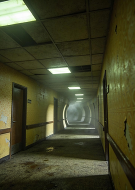 Backrooms - Creepy Hallway