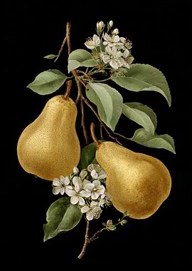 Pear Branch with Blossoms