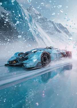 Futuristic Ice Racer