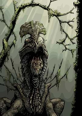 Creature in a Mossy Forest