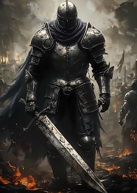 Dark Knight with Sword