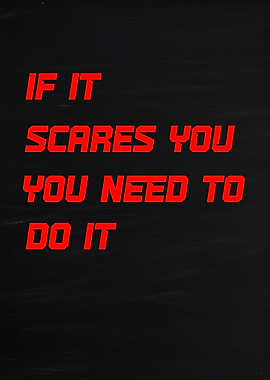 Inspirational Quote on Black Background