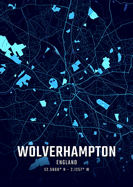 Wolverhampton Midnight City Map
