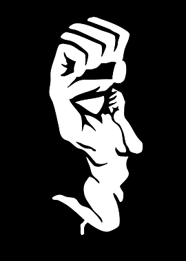 Fist and Human Silhouette