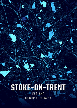 Stoke-on-Trent Midnight City Map