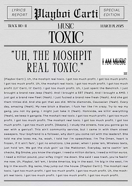 Playboi Carti 'Toxic'