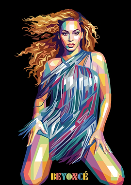 Beyonce Pop Art Portrait