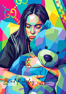 Billie Eilish Pop Art Portrait