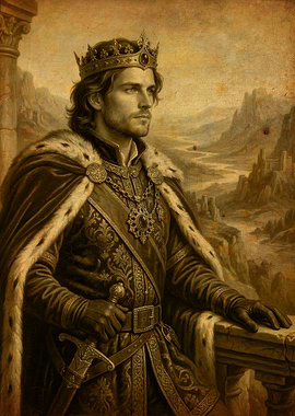 King in Royal Attire