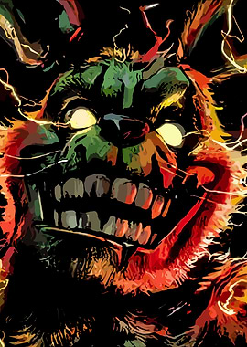 Scary Green Monster Close-up