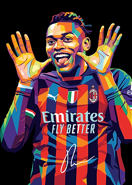 Pop Art Football Player Portrait