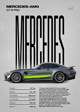 Mercedes-AMG GT R Pro Poster