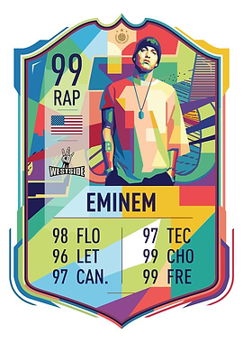 Eminem Pop Art Card
