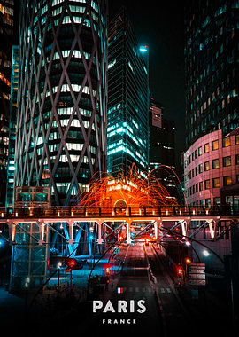 Parisian Nightscape with Steel Wool Photography