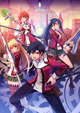 Anime characters in battle gear