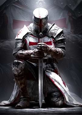 Kneeling Knight with Sword