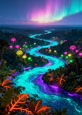 Phantasmagoric Flora: A Luminescent Flux