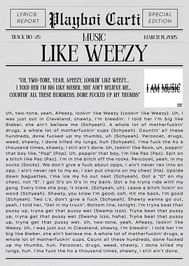 Playboi Carti 'Like Weezy'