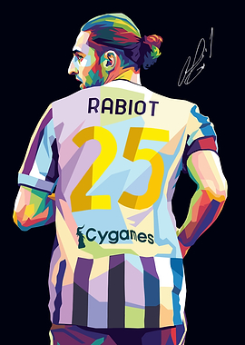 Pop Art Portrait of Rabiot