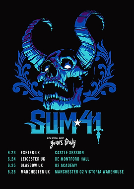 Sum 41 Concert Poster