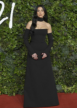 Dua Lipa Black Gown