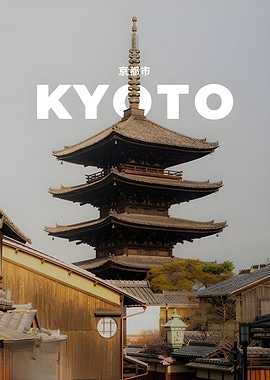 Kyoto Pagoda and Traditional Buildings