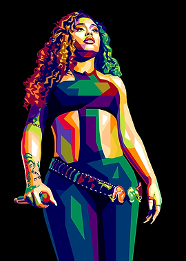 Colorful Portrait of a Latto