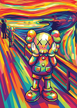 KAWS 'The Scream' Pop Art