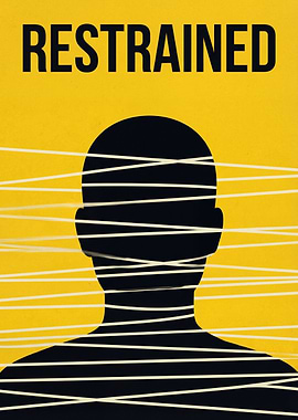 Restrained Silhouette with Yellow Background