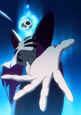 Skull in Blue Flames