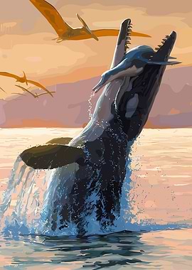 Prehistoric Marine Predator Attack