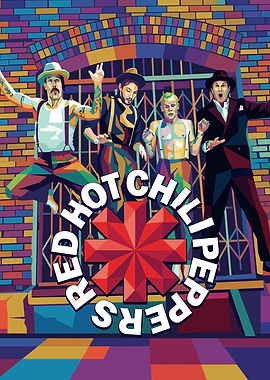 Red Hot Chili Peppers Pop Art