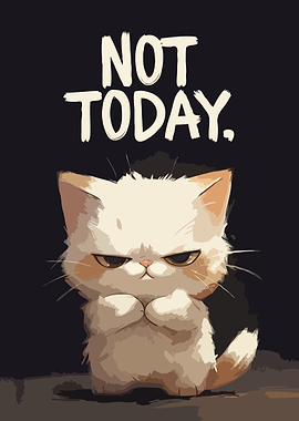 Grumpy Cat Says Not Today Humor