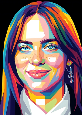 Billie Eilish Pop Art Portrait