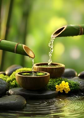 Bamboo Water fountain