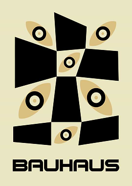 Bauhaus Abstract Geometric Eyes