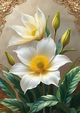 Elegant White and Yellow Floral Arrangement