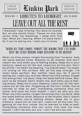 Linkin Park 'Leave Out All The Rest'