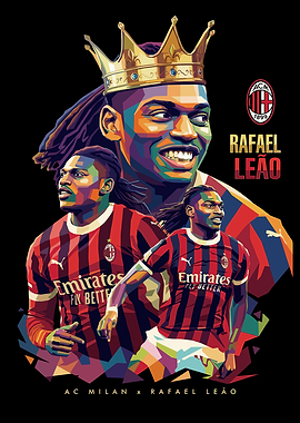 Rafael Leão AC Milan Pop Art