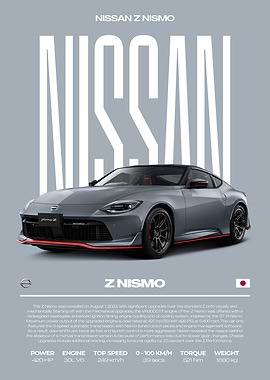 Nissan Z Nismo Car Poster